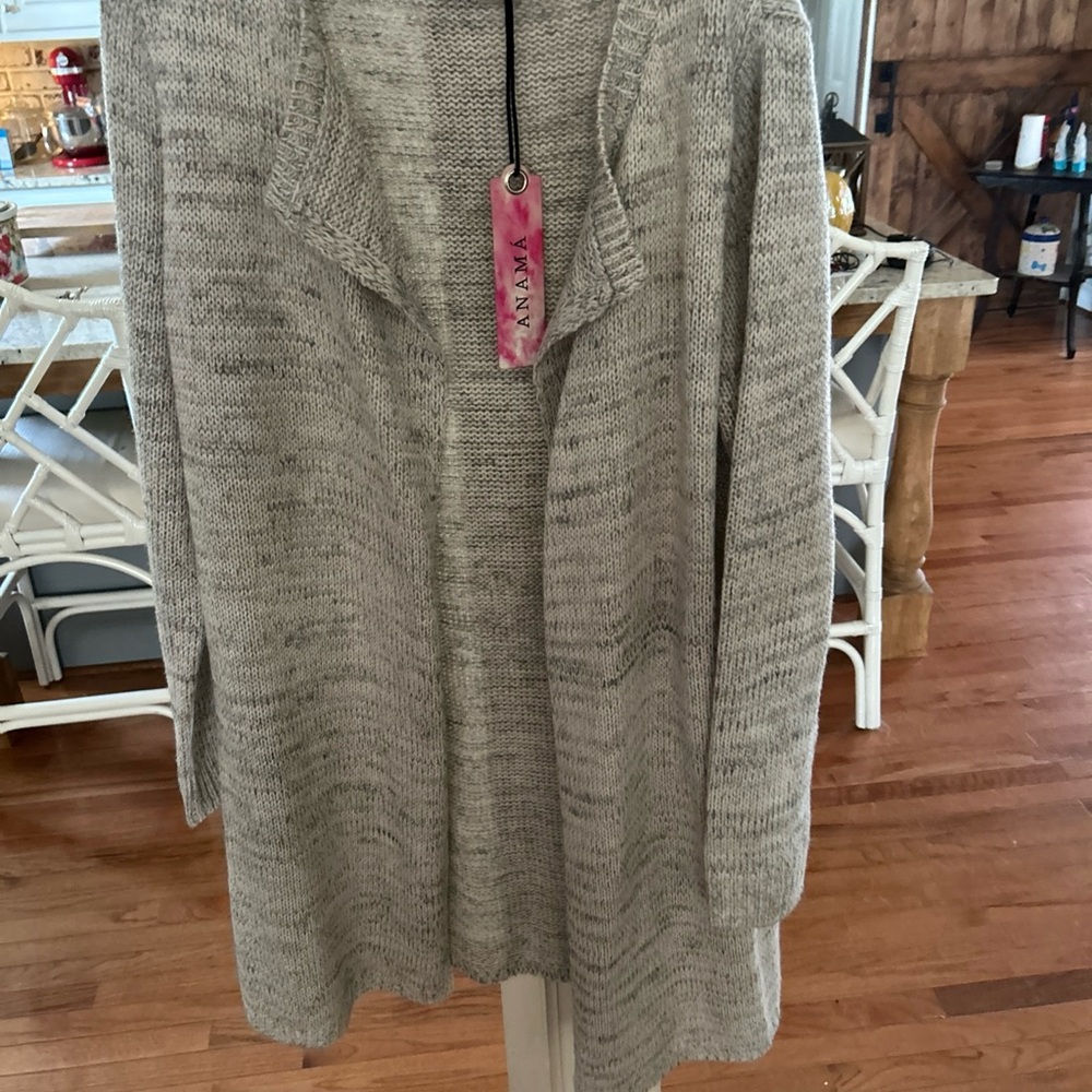 Anama Heather Gray Women's Cardigan